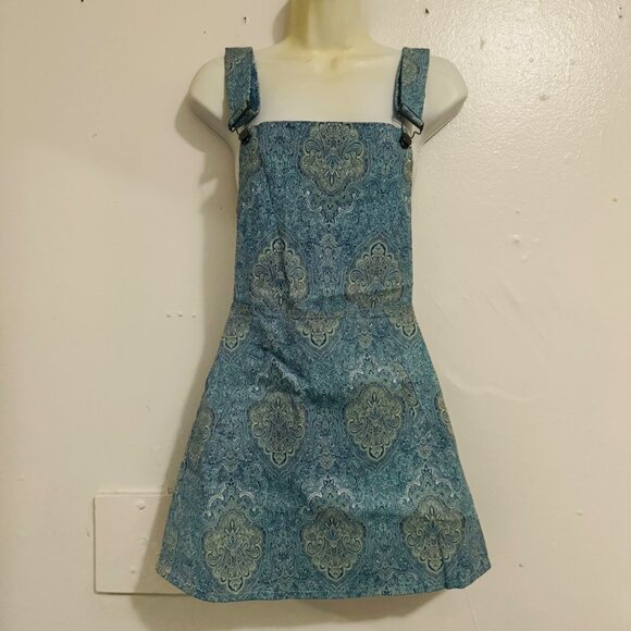LF Angel Biba womens Romper dress blue color size 6 adjustable 100 % cotton new - Picture 12 of 14